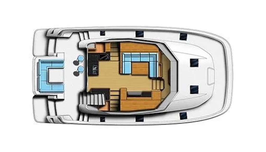 Distribución del barco Aquila 44 PC