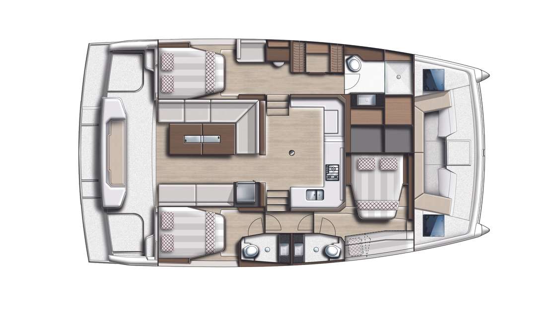 План яхты Bali Catspace Voile