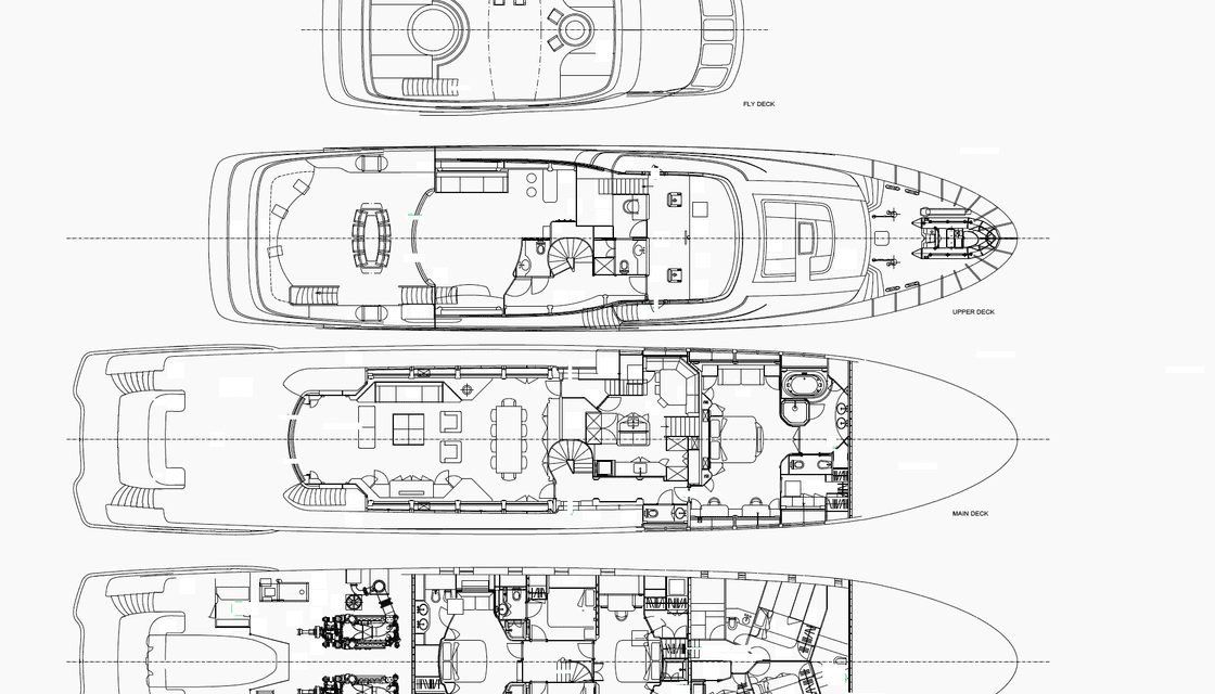 Distribución del barco MY WAY V