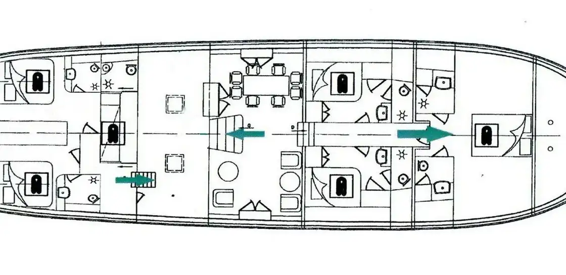 Layout of the boat Summer Princess