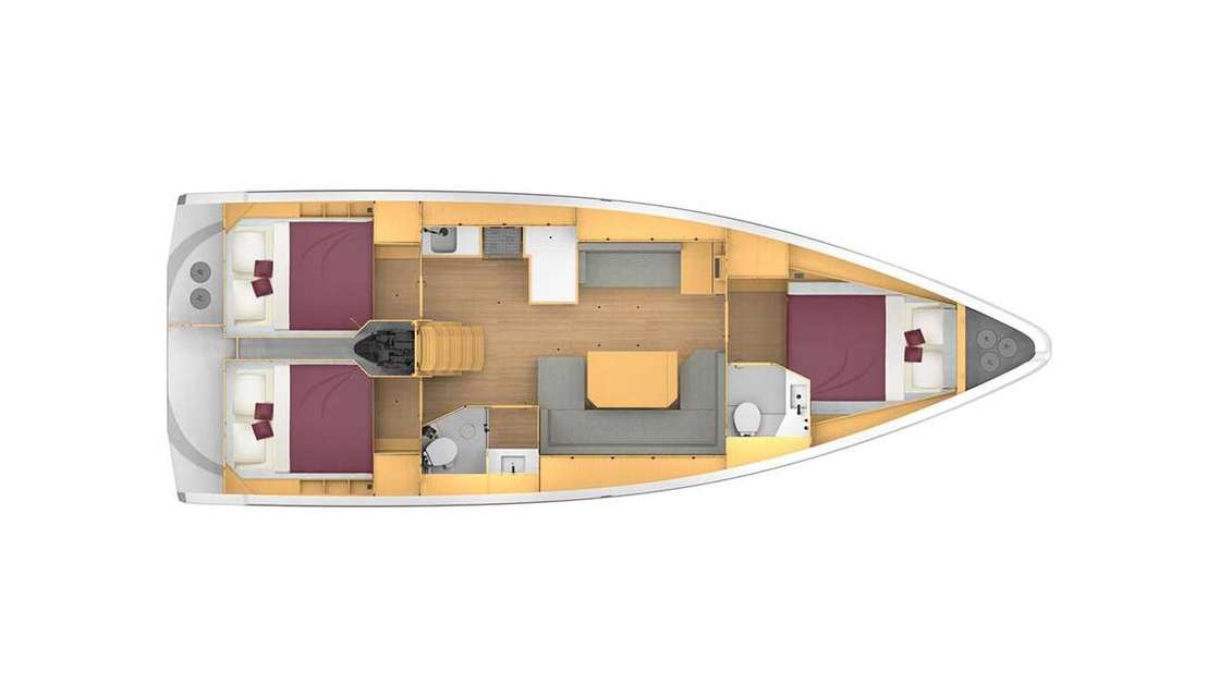 Bootslayouts Bavaria C42