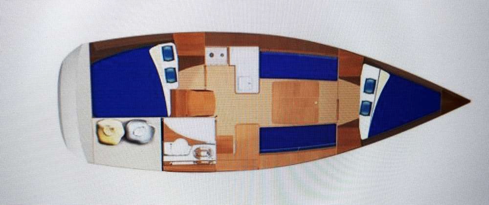 Layout of the boat Dufour 325