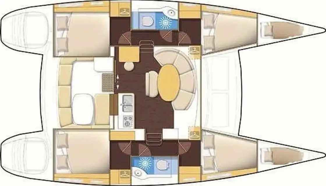 Plans du bateau Lagoon 380