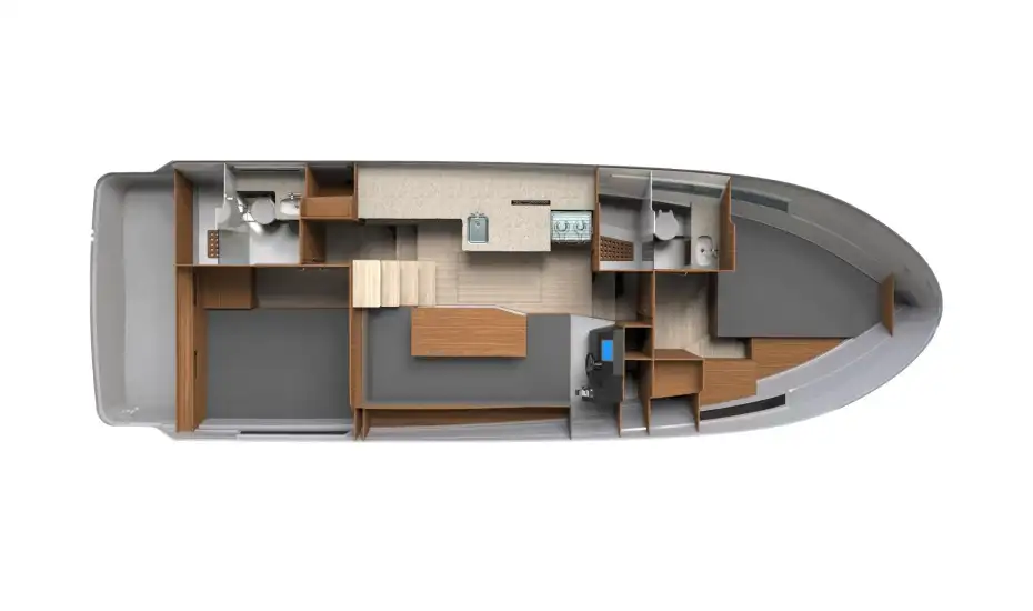 Layout of the boat Grand 37