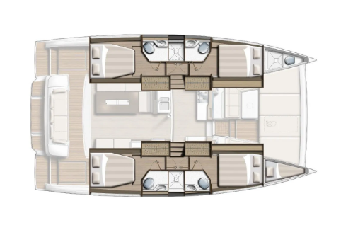 Distribución del barco Bali 4.2