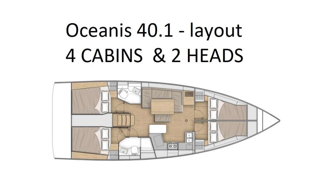 Plans du bateau Oceanis 40.1