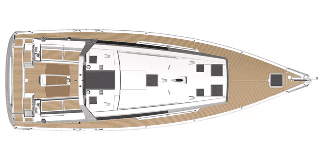 Distribución del barco Oceanis 45