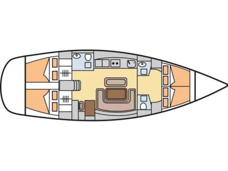 Bootslayouts Dufour 455 Grand Large