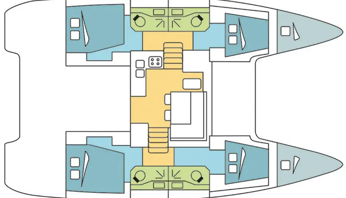 Plans du bateau Lagoon 40
