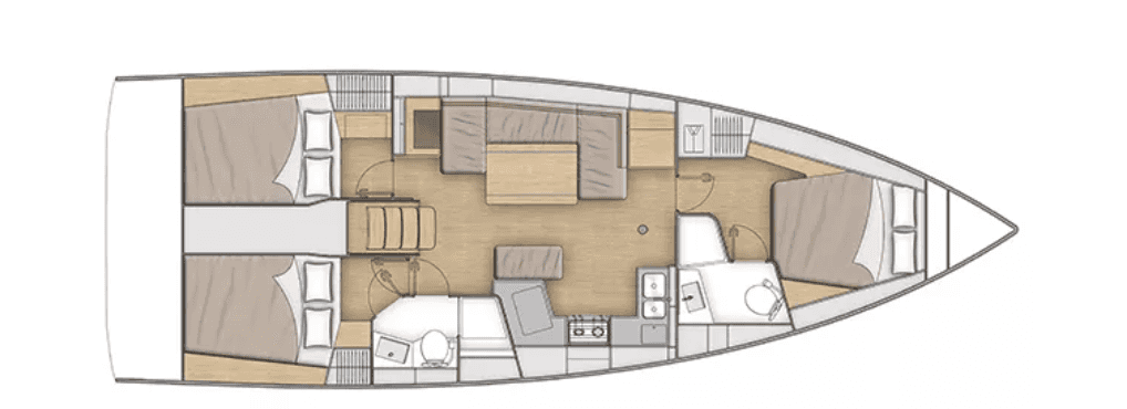 Plans du bateau Oceanis 40.1