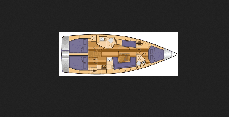 Piano della barca Hanse 418