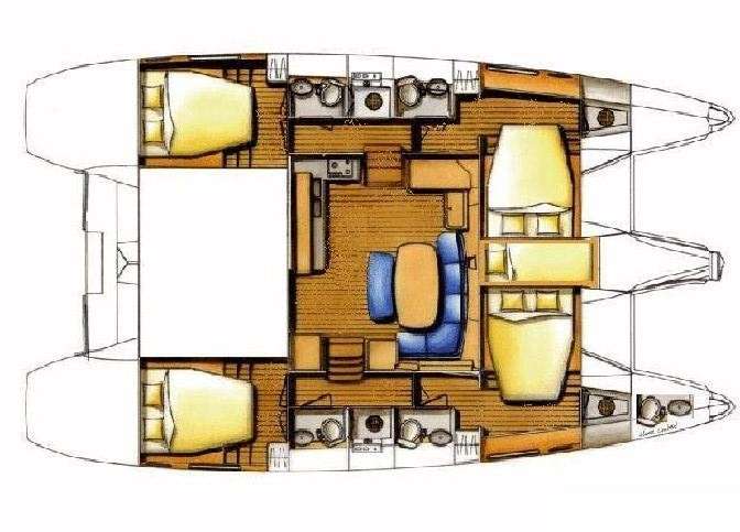 Bootslayouts Lagoon 42