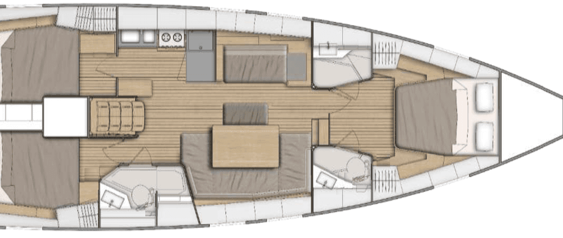 Plans du bateau Oceanis 46.1