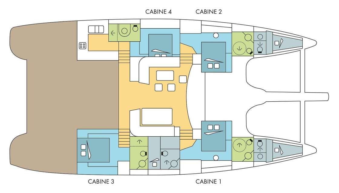 План яхты Sunreef 70