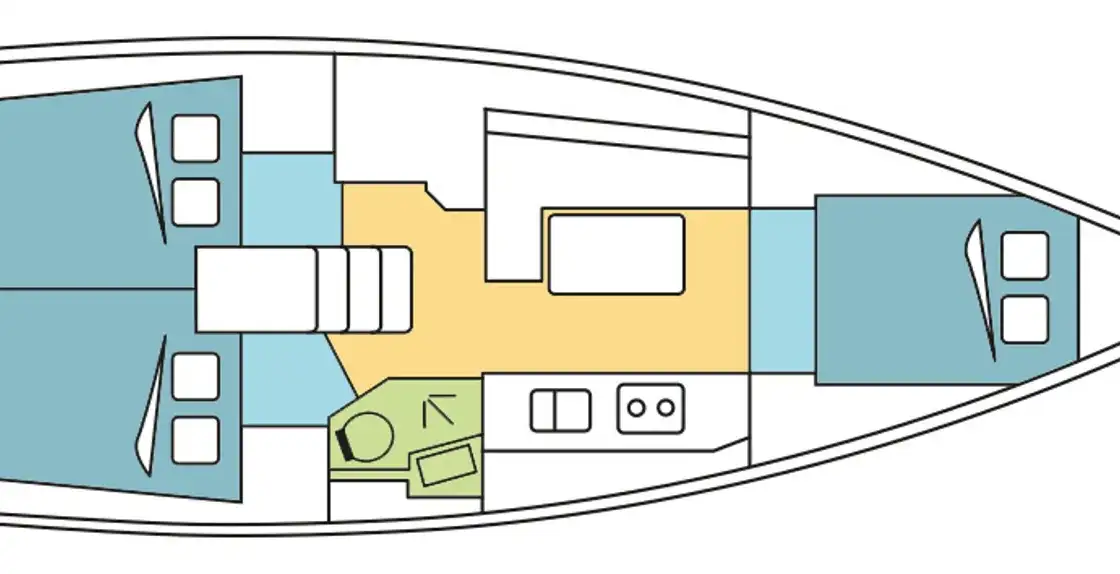 Bootslayouts Oceanis 38.1