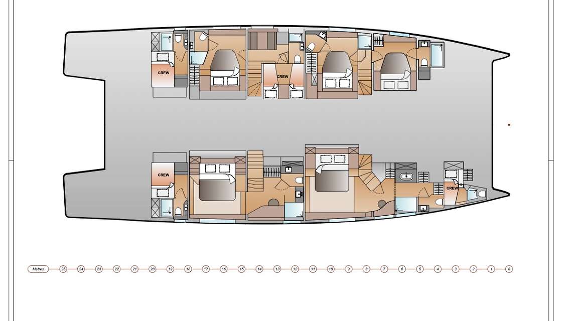 Piano della barca Thíra 80