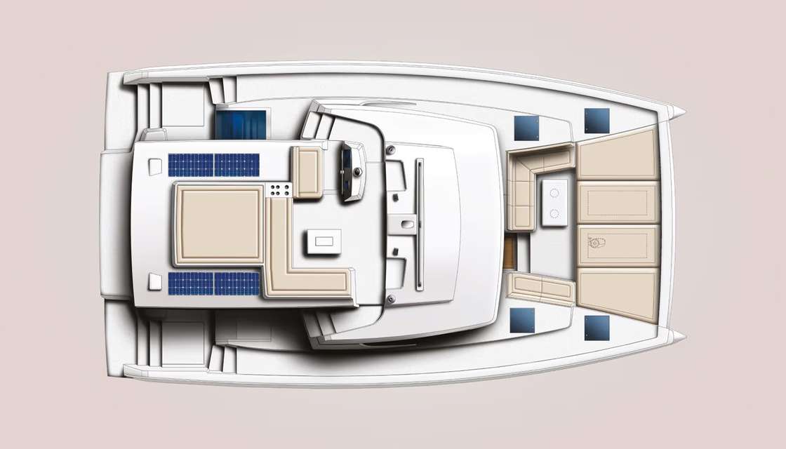 Piano della barca Bali 4.6