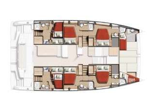 Layout of the boat Bali 5.2