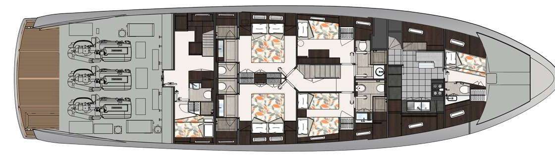 Piano della barca San Lorenzo 88