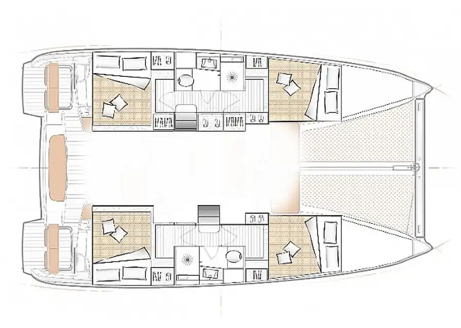 Piano della barca Excess 11