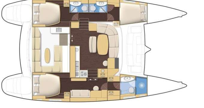 План яхты Lagoon 440