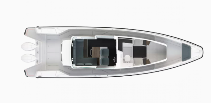 План яхты Axopar 37 XC Cross Cabin