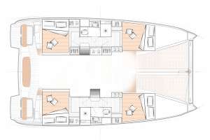 Distribución del barco Excess 11