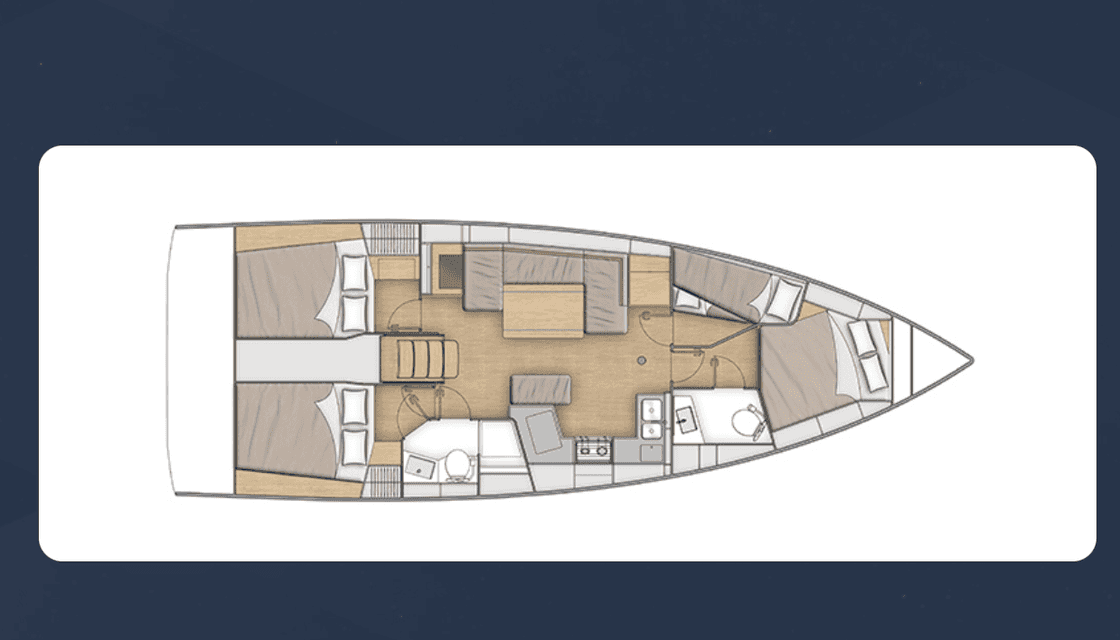 Plans du bateau Oceanis 40.1