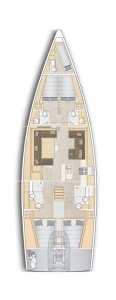 Plans du bateau Hanse 588