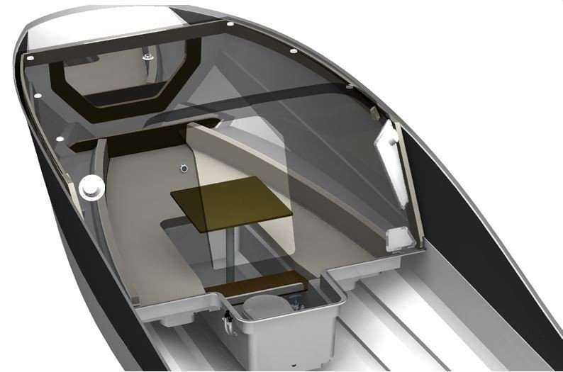 Distribución del barco Activ 755 Sundeck