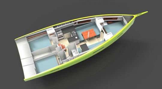 Distribución del barco RM 1180