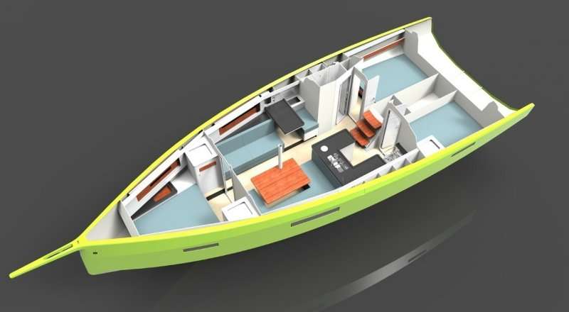 Layout of the boat RM 1180