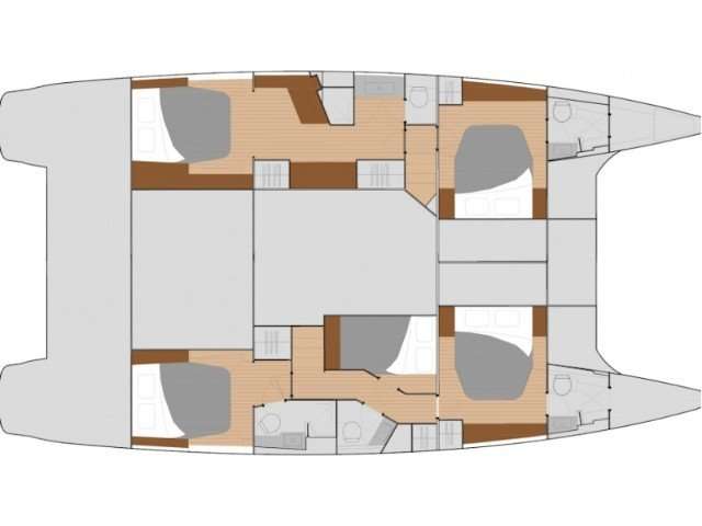 Layout of the boat Saba 50