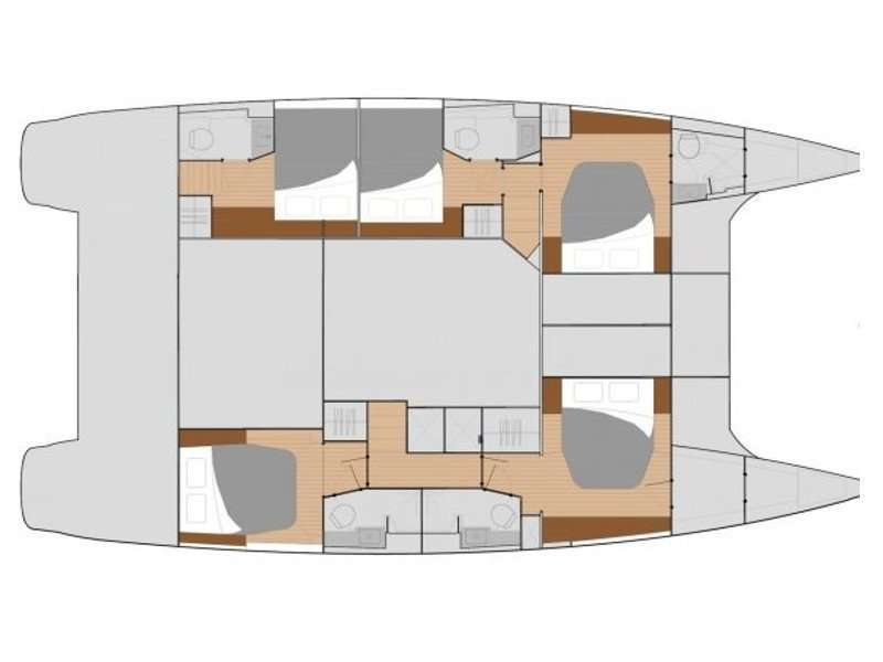 Distribución del barco Saba 50