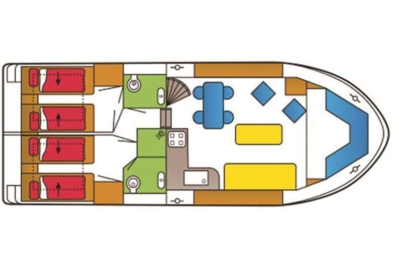 Plans du bateau Safari Houseboat 1050