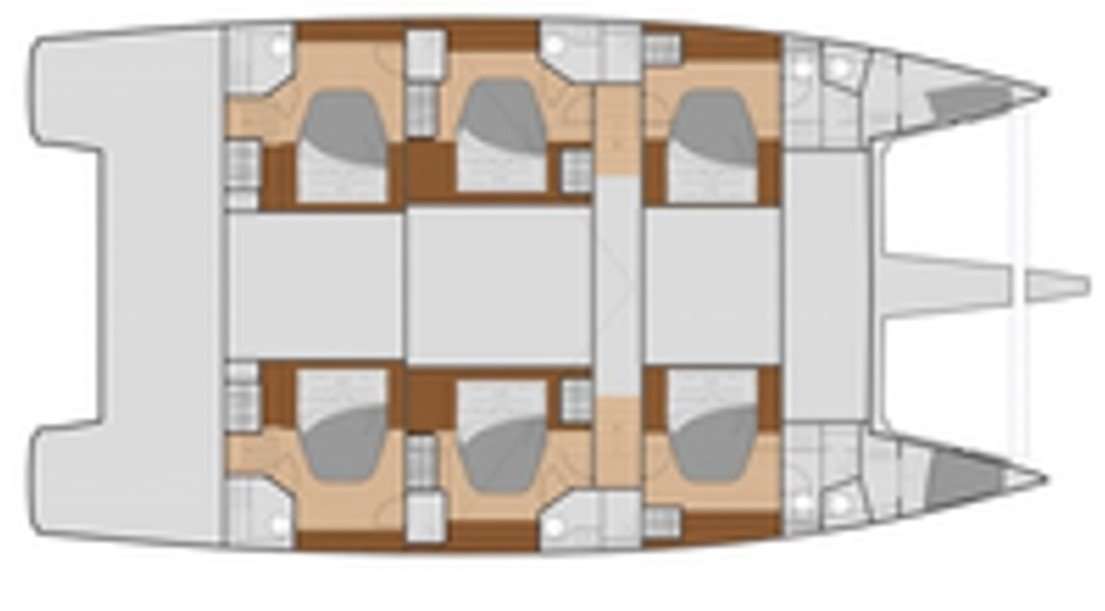 Layout of the boat Samana 59