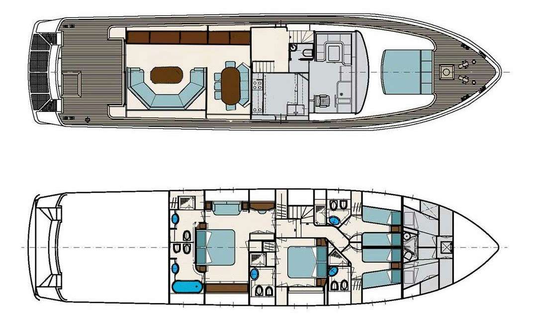 План яхты San Lorenzo 82