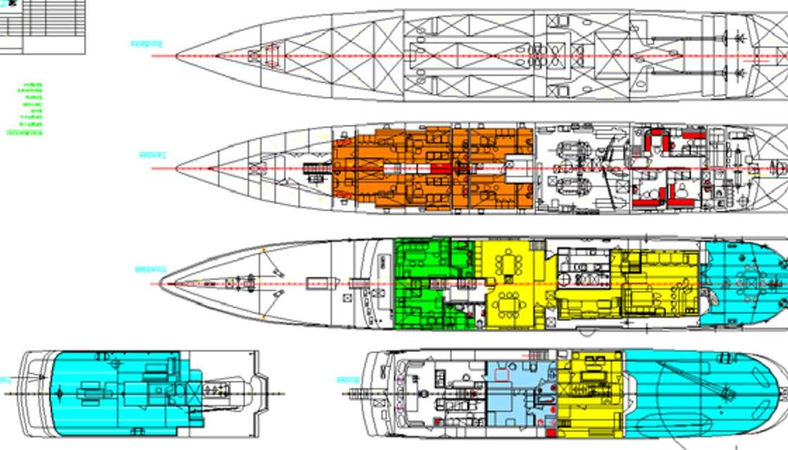 Distribución del barco Sanssouci Star