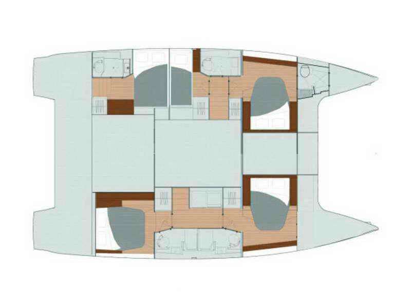 Layout of the boat Saona 47