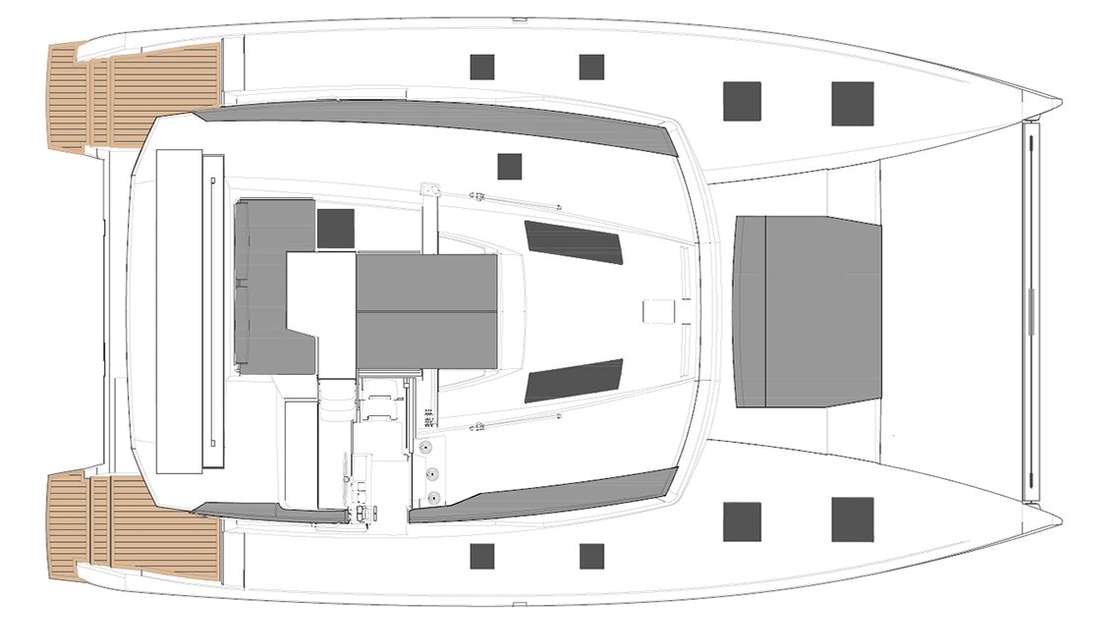 Piano della barca Saona 47