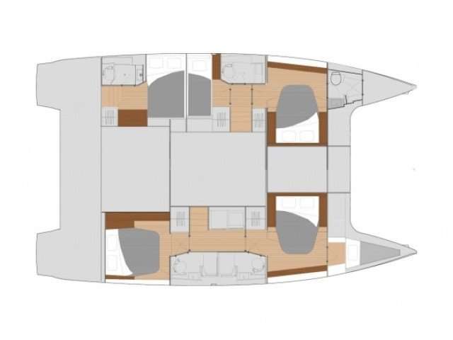 Layout of the boat Saona 47