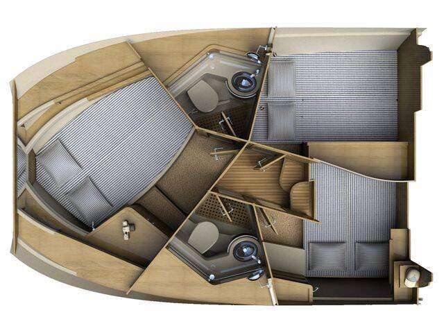 Layout of the boat SAS Adriana 36