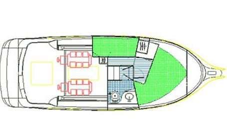 Distribución del barco SAS Vektor 950