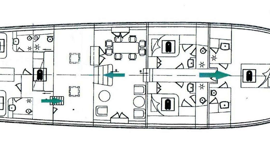 Layout of the boat Summer Princess