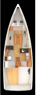 Plans du bateau Sun Odyssey 349