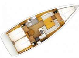 План яхты Sun Odyssey 389