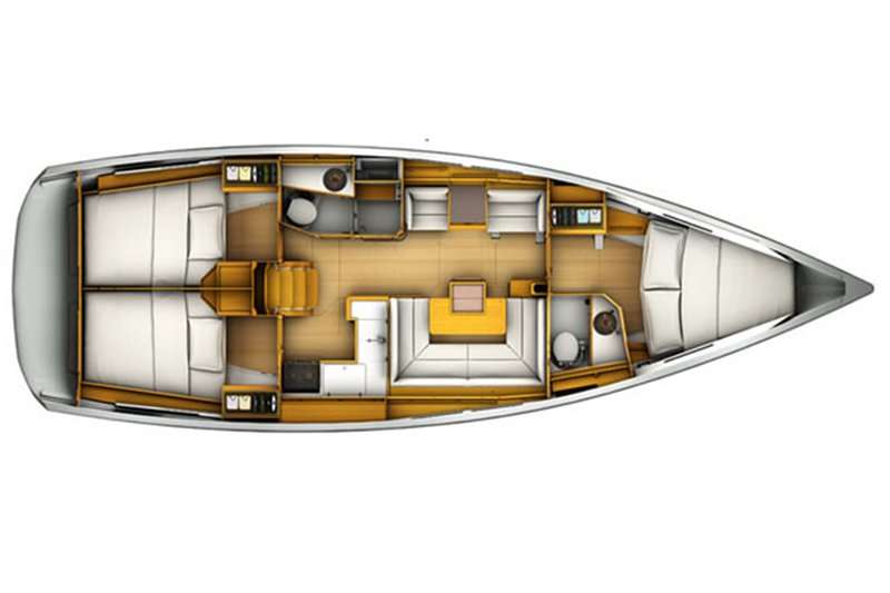 Plans du bateau Sun Odyssey 409