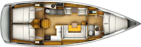 Plans du bateau Sun Odyssey 409