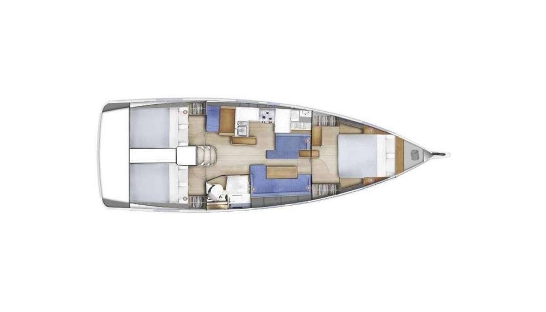 Plans du bateau Sun Odyssey 410