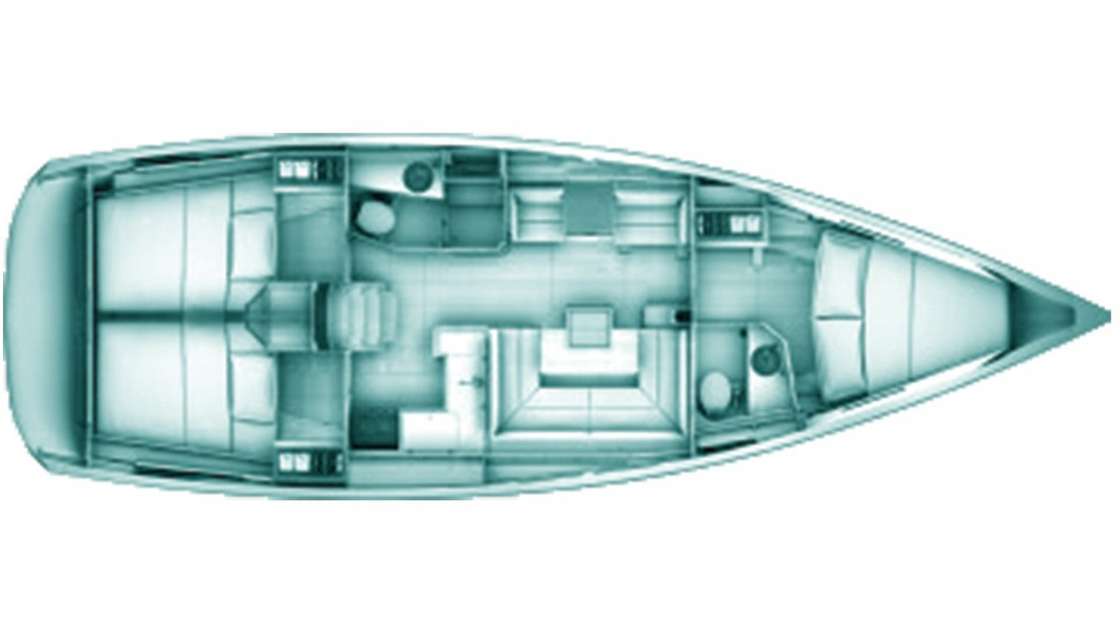 План яхты Sun Odyssey 419